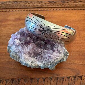 Raymond Pewter Wide cuff bracelet